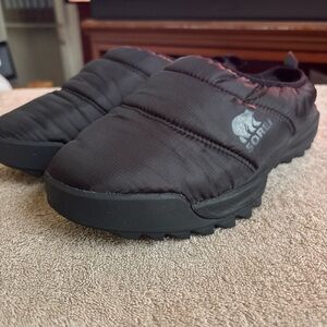 Sorel ONA RMX Puffy Slip On Shoes W Size 7.5 Black Waterproof Comfort